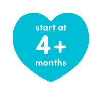 Heart image indicating to start at 4+ Months