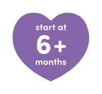 Heart image indicating to start at 6+ Months