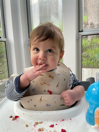 Ben enjoying oatmeal