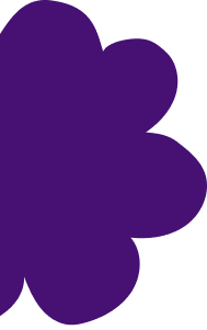 Purple flower shape