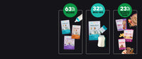3 discounts displayed in boxes featuring all RSF! products with discount percentage for each type