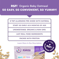 Organic Baby Oatmeal - Peanut Butter