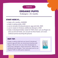 Organic Puffs - Peanut Butter